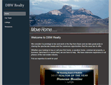 Tablet Screenshot of dbwrealty.com